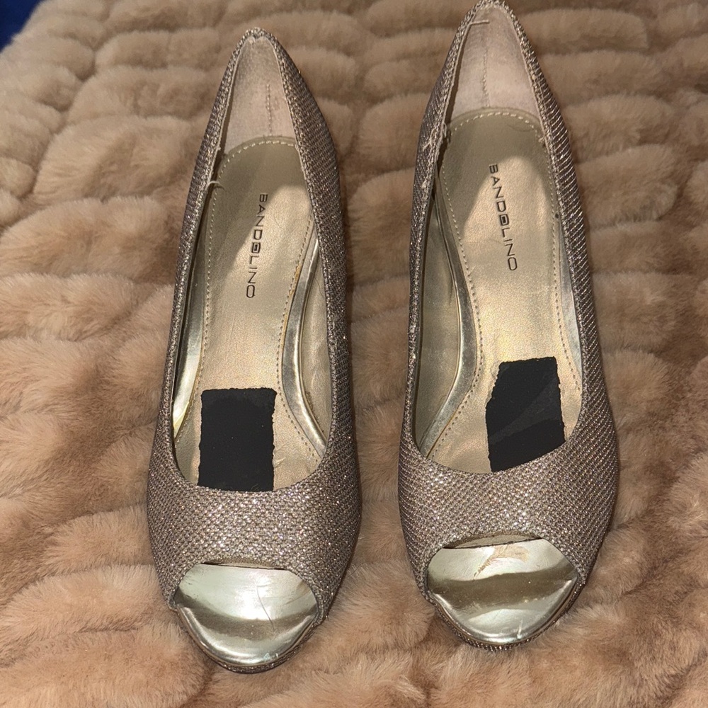 Bandolino Women's Peep Toe Heels - Bronze